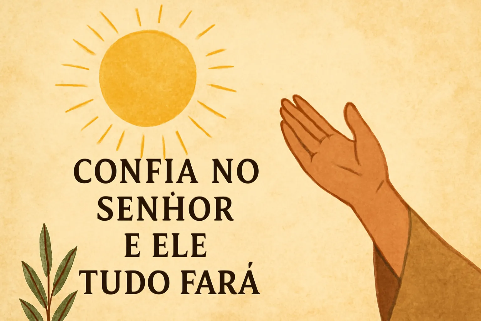 confia no senhor e ele tudo fará