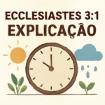 Eclesiastes 3:1 Explicação: Significado, Contexto e Aplicações eclesiastes 3 1 explicação