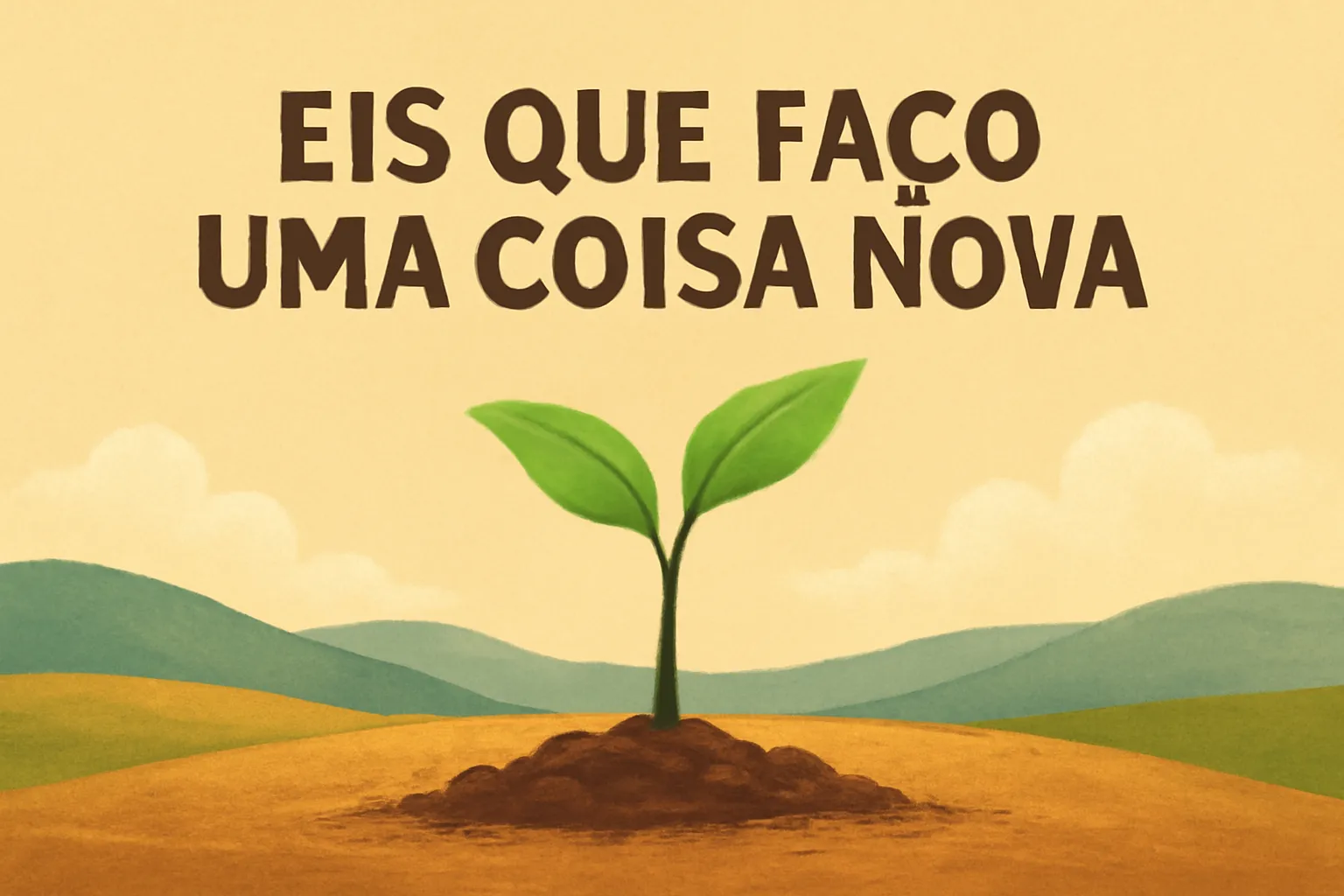 eis que faço uma coisa nova versículo