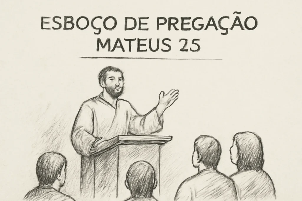 esboço de pregação mateus 25