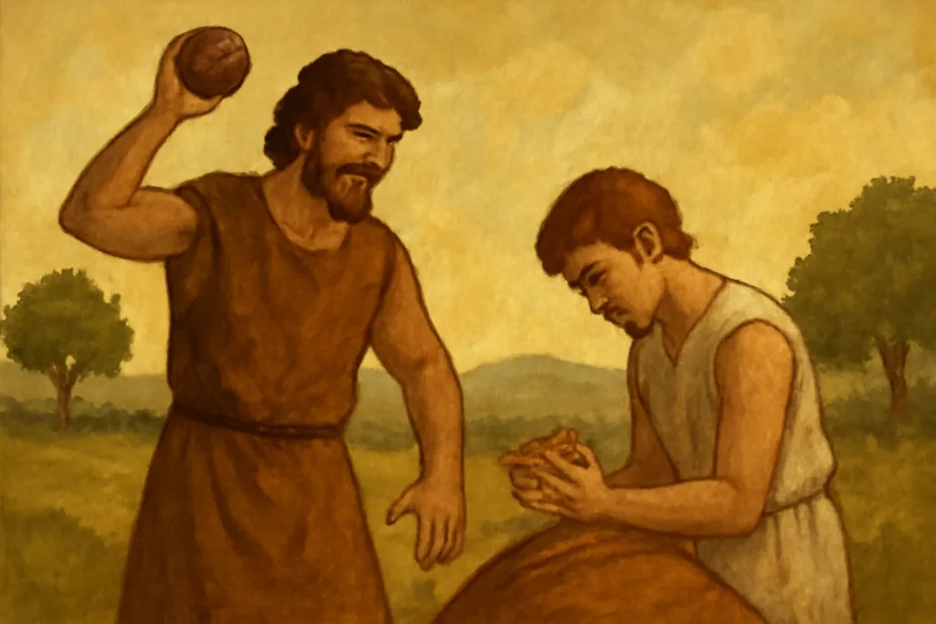 história de caim e abel na bíblia