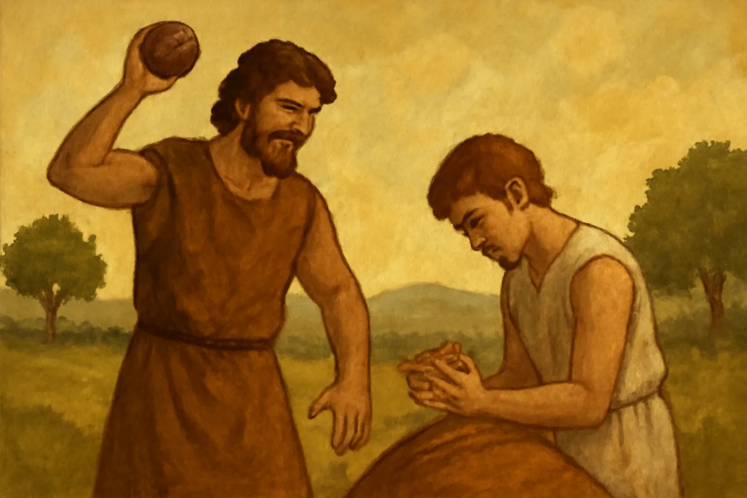 história de caim e abel na bíblia
