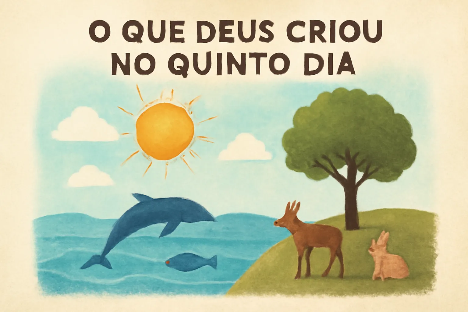 o que deus criou no quinto dia
