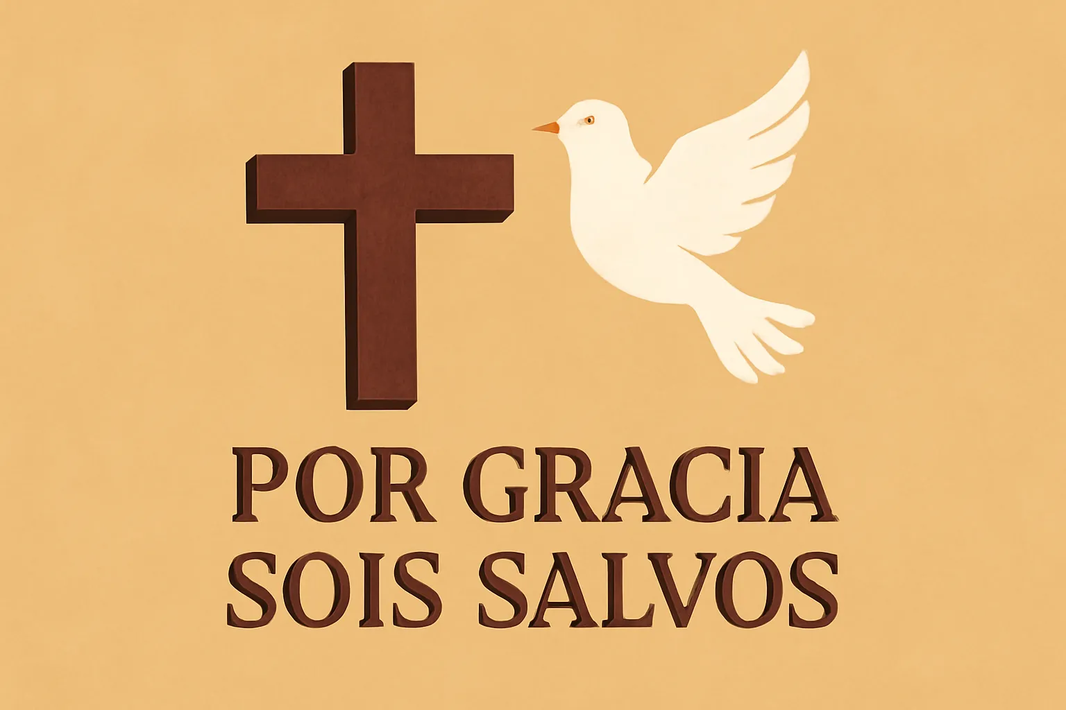 pq pela graça sois salvos