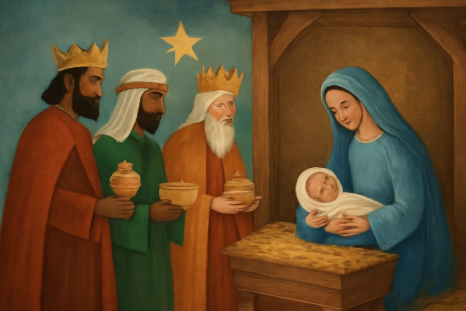 quantos reis magos foram visitar jesus