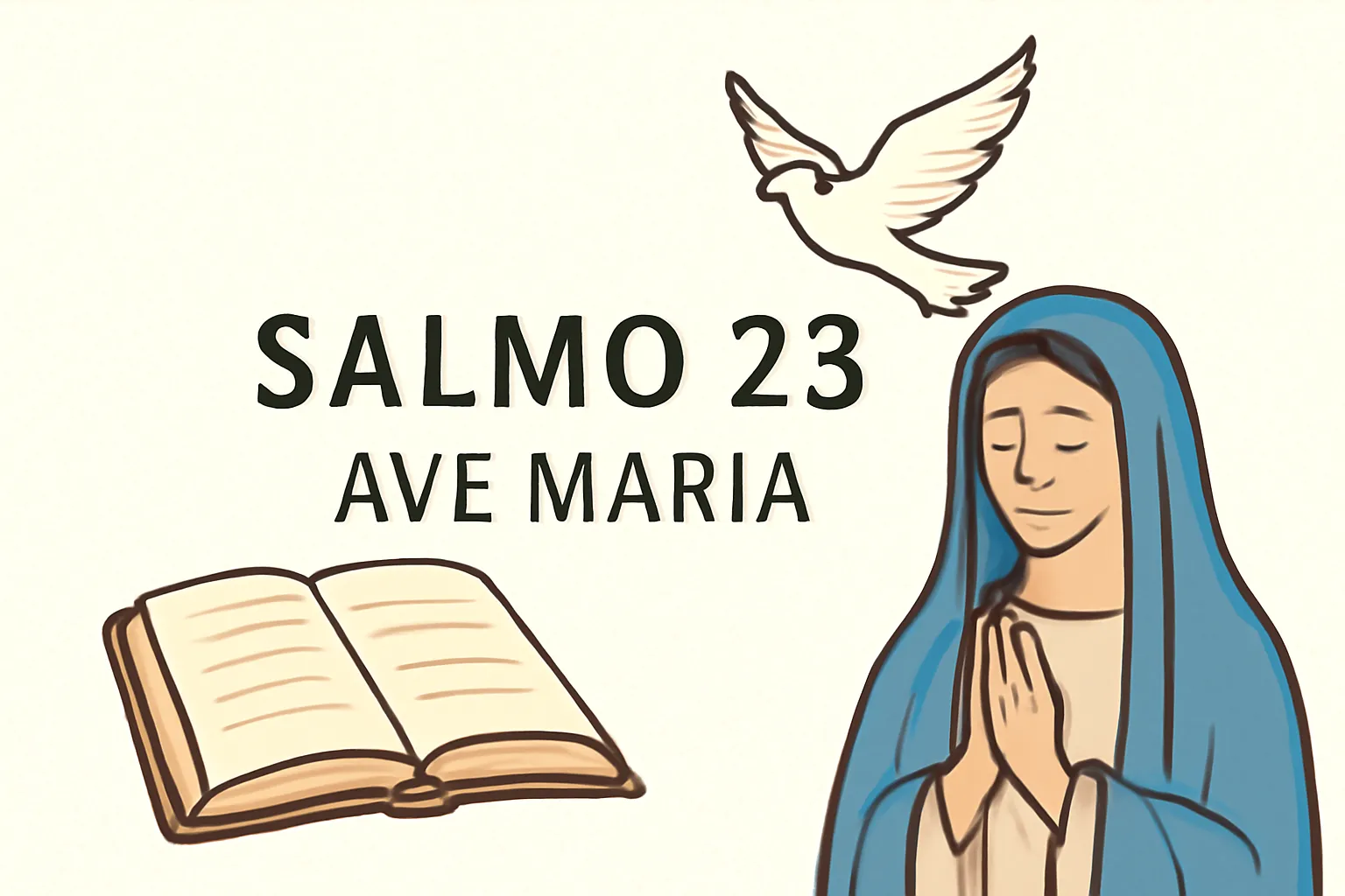salmo 23 bíblia ave maria